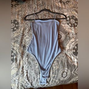 Cute cream blue bodysuit